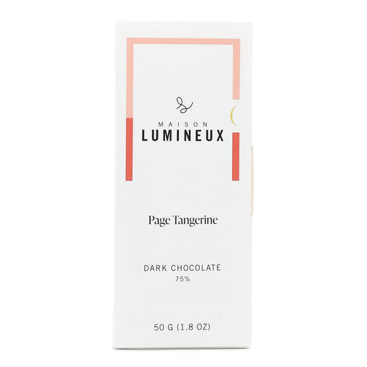 Maison Lumineux 75% Dark Chocolate with Page Tangerines