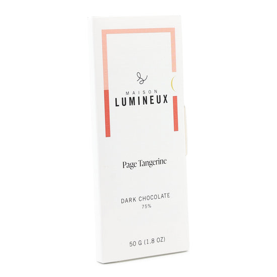 Maison Lumineux 75% Dark Chocolate with Page Tangerines