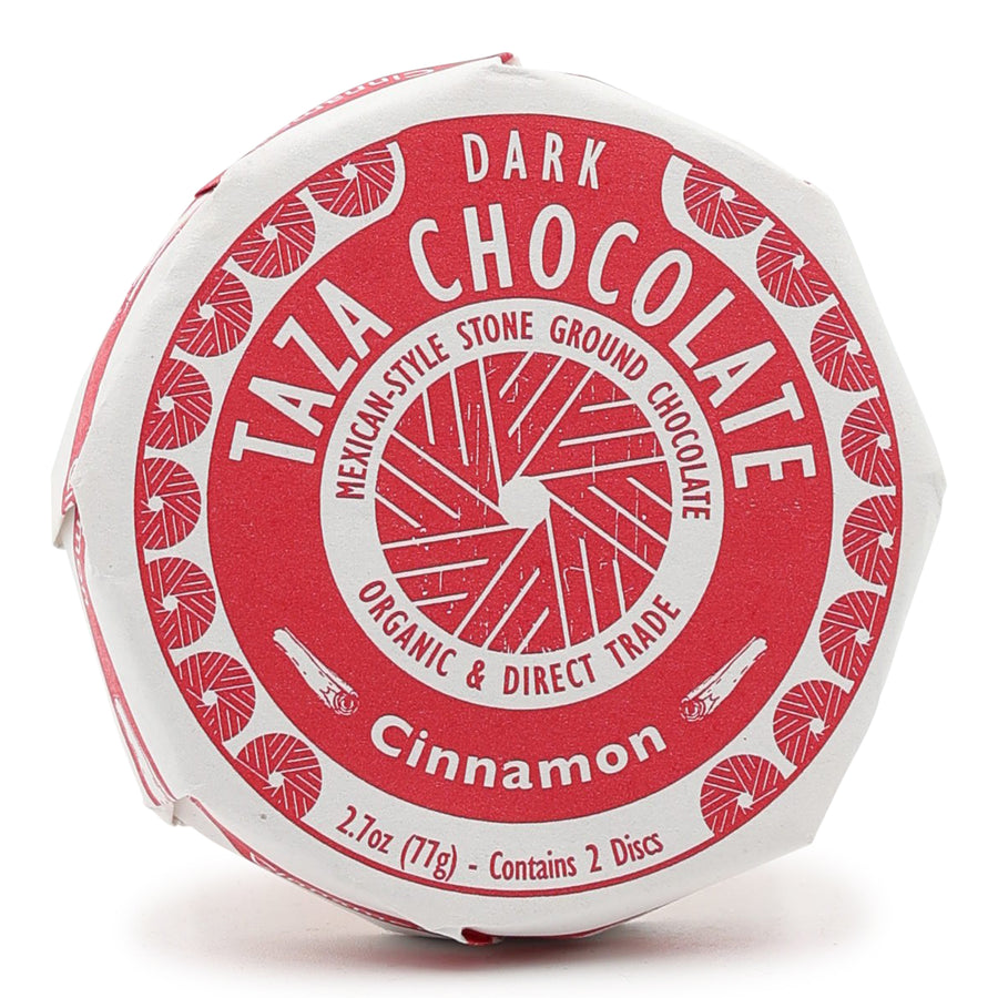 Taza Stone Ground Dark Chocolate Disc with Cinnamon