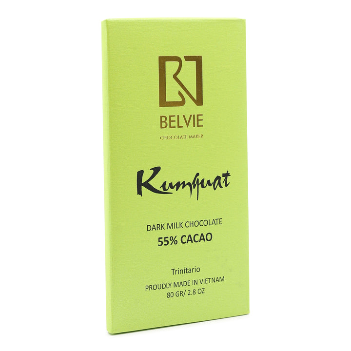 Belvie 55% Dark Milk Chocolate with Kumquat