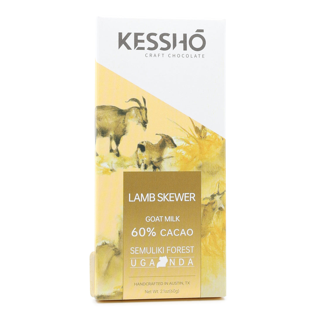 Kesshō Lamb Skewer 60% Dark Goat Milk Chocolate