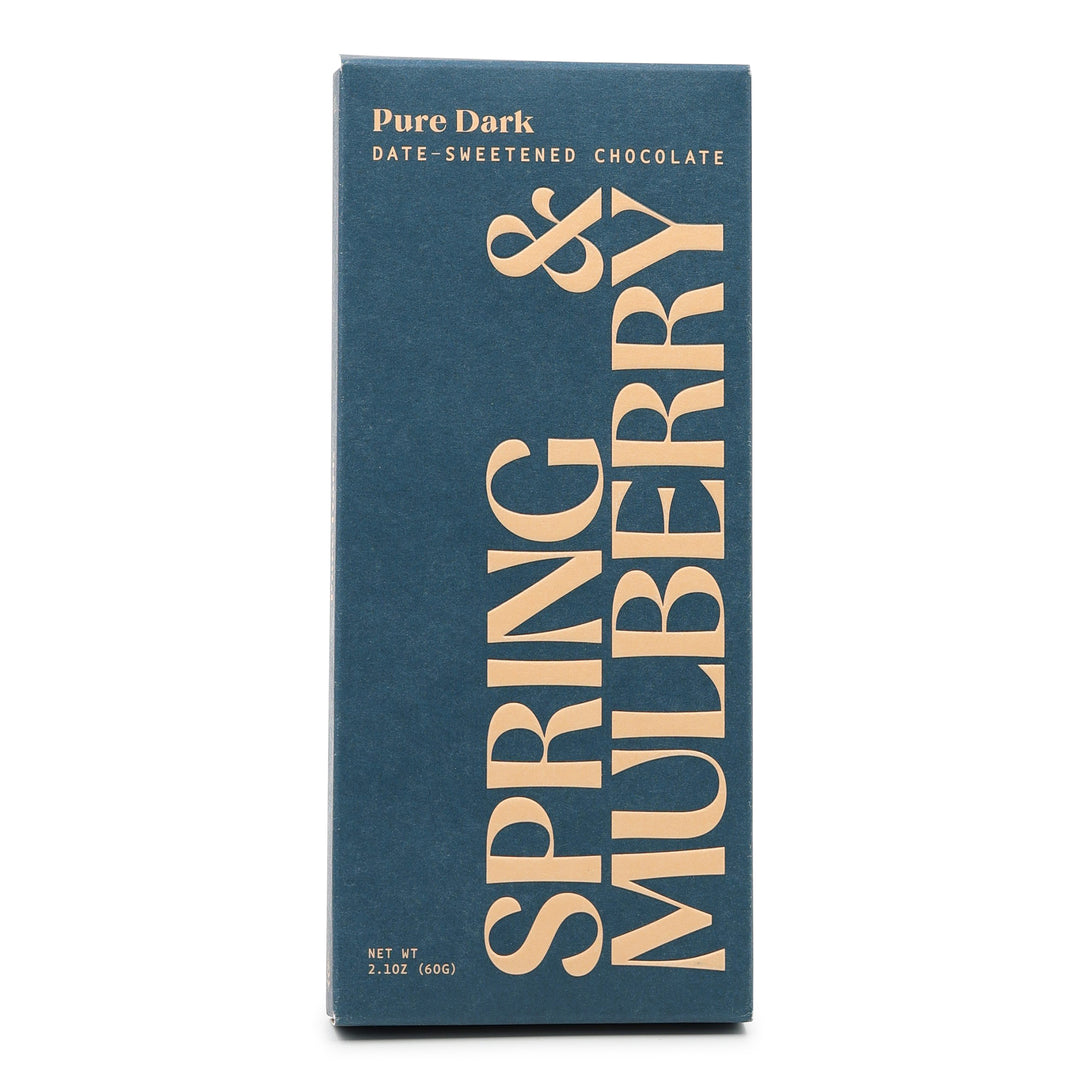 Spring and Mulberry Pure Date Dark Chocolate