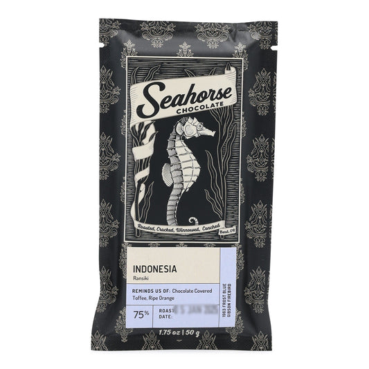 Seahorse Chocolate Indonesia 75% Dark Chocolate