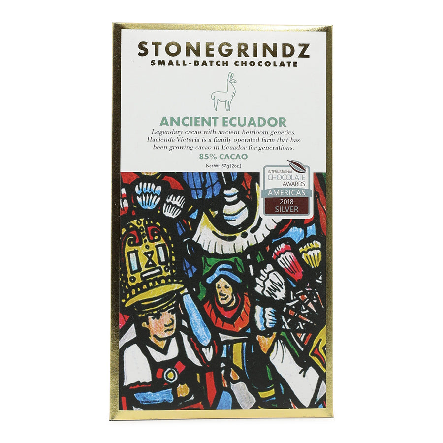 Stone Grindz Ancient Ecuador 85% Dark Chocolate