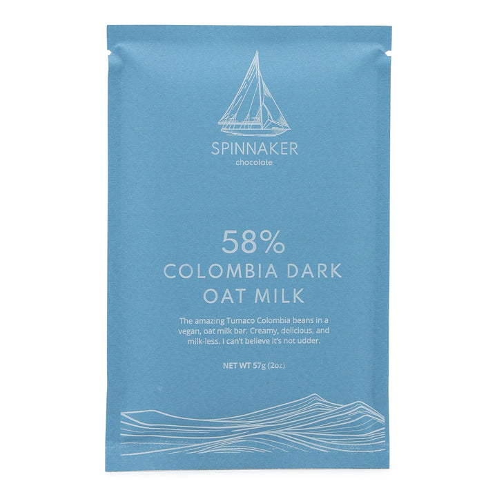 Spinnaker Chocolate Colombia 58% Dark Oat Milk Chocolate