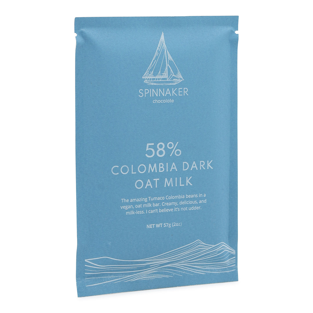 Spinnaker Chocolate Colombia 58% Dark Oat Milk Chocolate