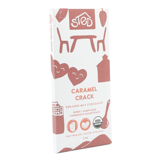 Sted Foods 50% Dark Milk Chocolate with Caramel Crack