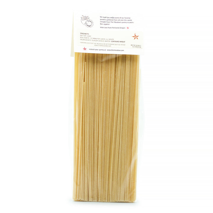 Image of the back of Spaghetti - Gourmet Pasta From Italy