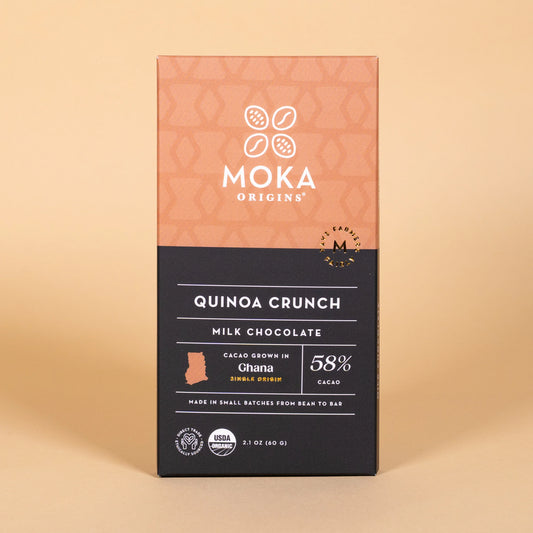 Image of Moka Origins 58% Quinoa Crunch Milk Chocolate