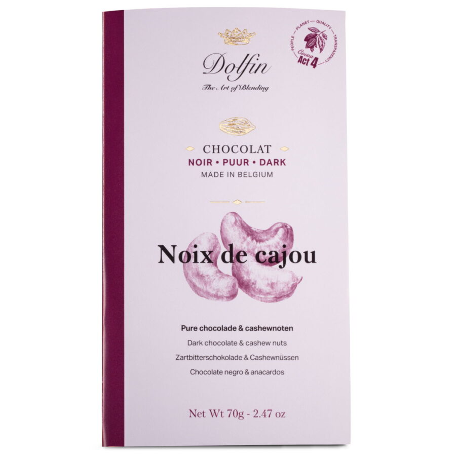 Dolfin 60% Dark Chocolate with Cashews