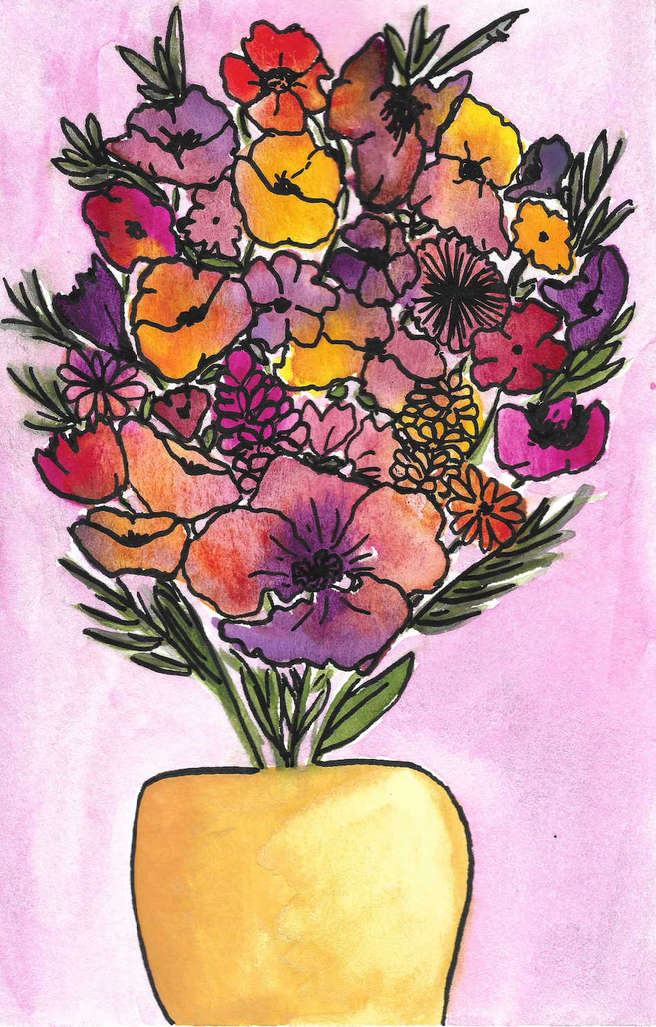 Fall Bouquet Card by Handmade by Jessica