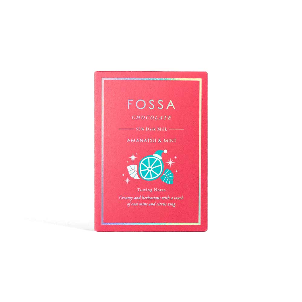 Image of Fossa Amanatsu Orange & Mint Dark Milk Chocolate