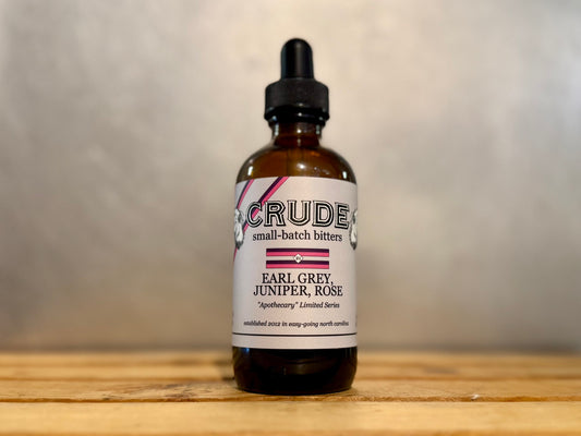 Image of Crude Earl Grey, Juniper, and Rose Bitters