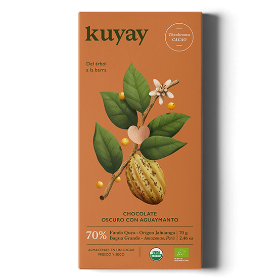 Image of Kuyay 70% Dark Chocolate with Golden Berries