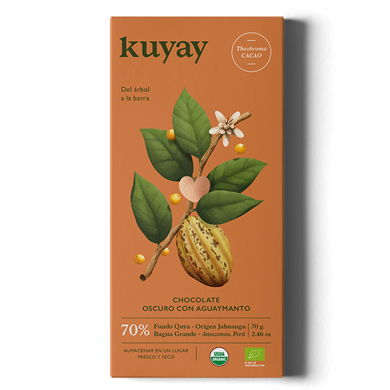 Image of Kuyay 70% Dark Chocolate with Golden Berries