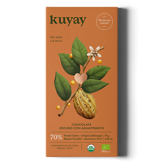 Image of Kuyay 70% Dark Chocolate with Golden Berries
