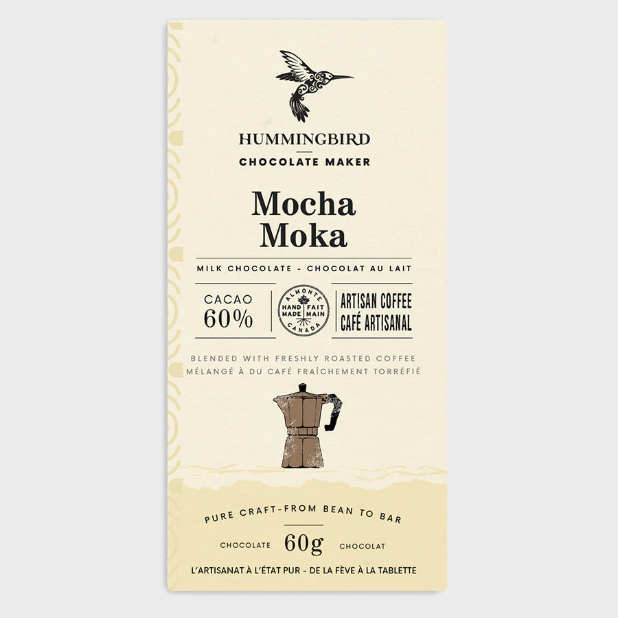 Image of Hummingbird Mocha 60% Dark Milk Chocolate with Coffee