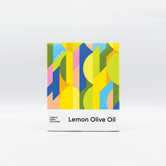 Image of Ocelot Lemon and Olive Oil White Chocolate