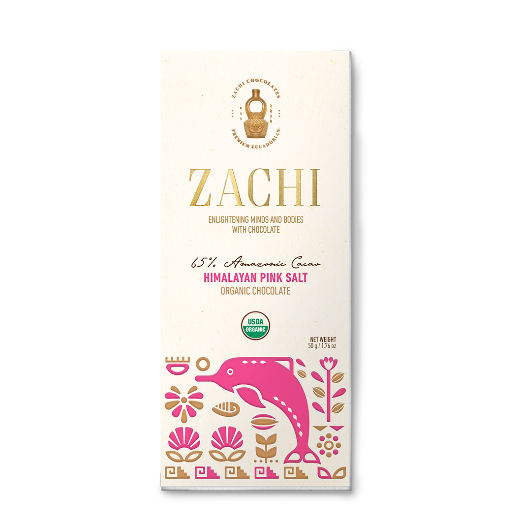 Zachi Chocolates 65% Dark Chocolate Himalayan Pink Salt
