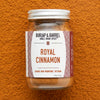 burlap and barrel royal cinnamon on a bed of cinnamon