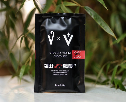 Image of Videri 55% Dark Milk Chocolate with Vesta Hot Sauce