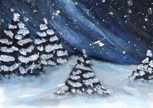 Snowy Forest Card by Handmade by Jessica