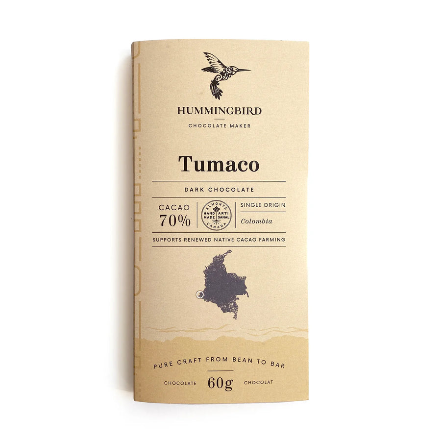 image of Hummingbird Columbia Tumaco 70% Dark Chocolate