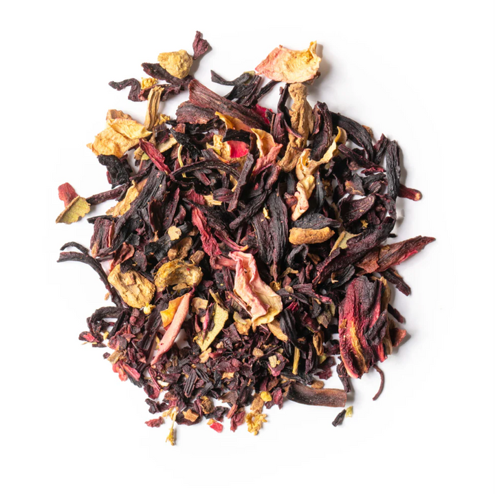 The Meadow Dark Chocolate with Steven Smith Teamaker's Big Hibiscus & Candied Orange