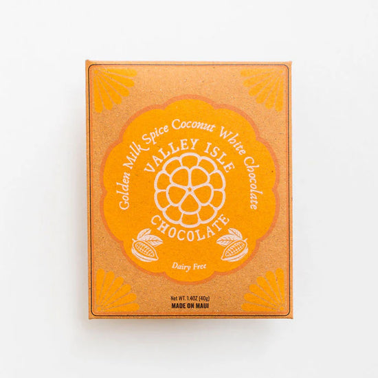 Valley Isle Chocolate Golden Milk Spice Coconut White Chocolate