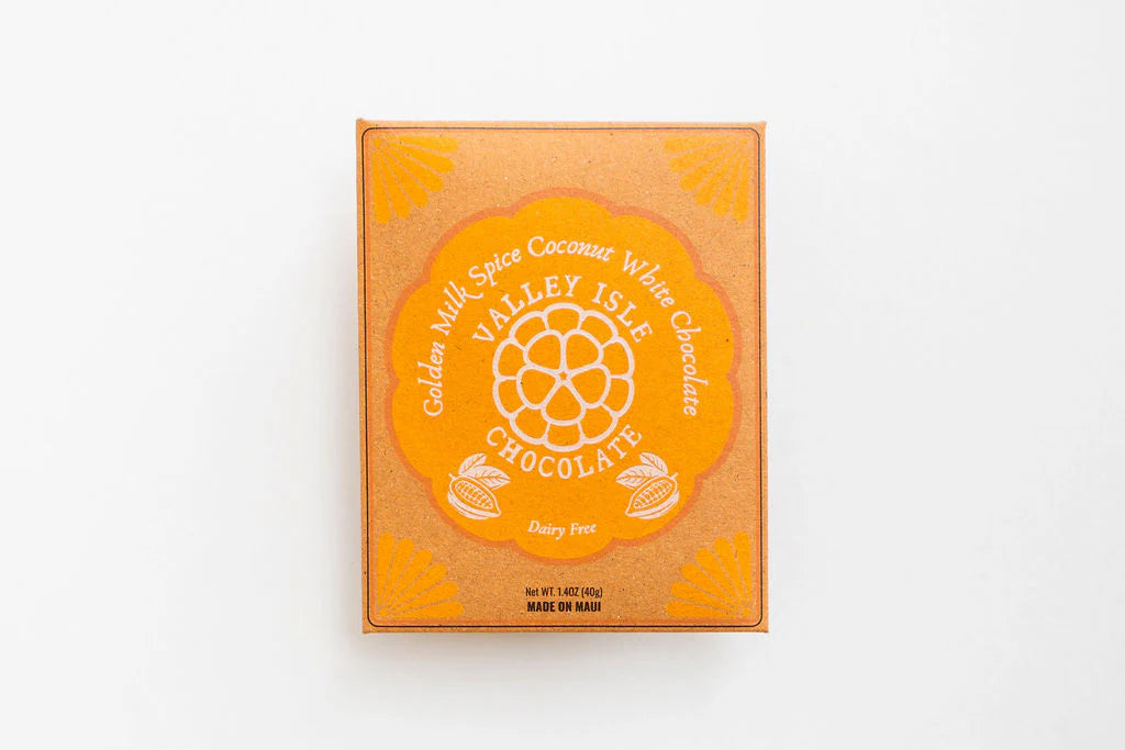 Valley Isle Chocolate Golden Milk Spice Coconut White Chocolate