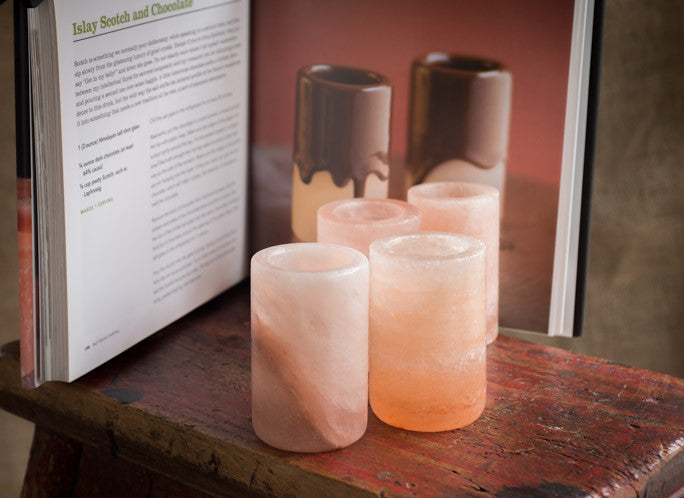 Salt Block Cooking + Himalayan Salt Tequila Shot Glasses Set
