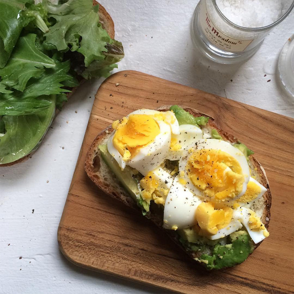 Avocado Toast with Egg and Fleur de Sel from France