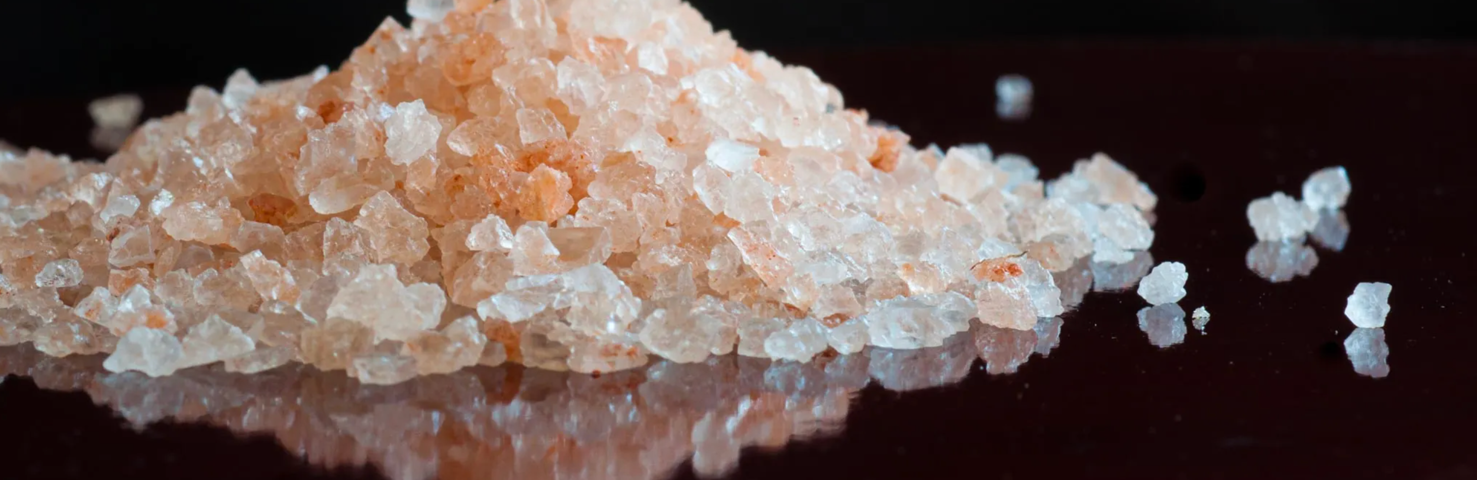 pink salt in a pile