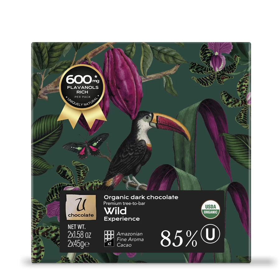 Image U Chocolate "Wild Experience" Amazonian 85% Dark Chocolate