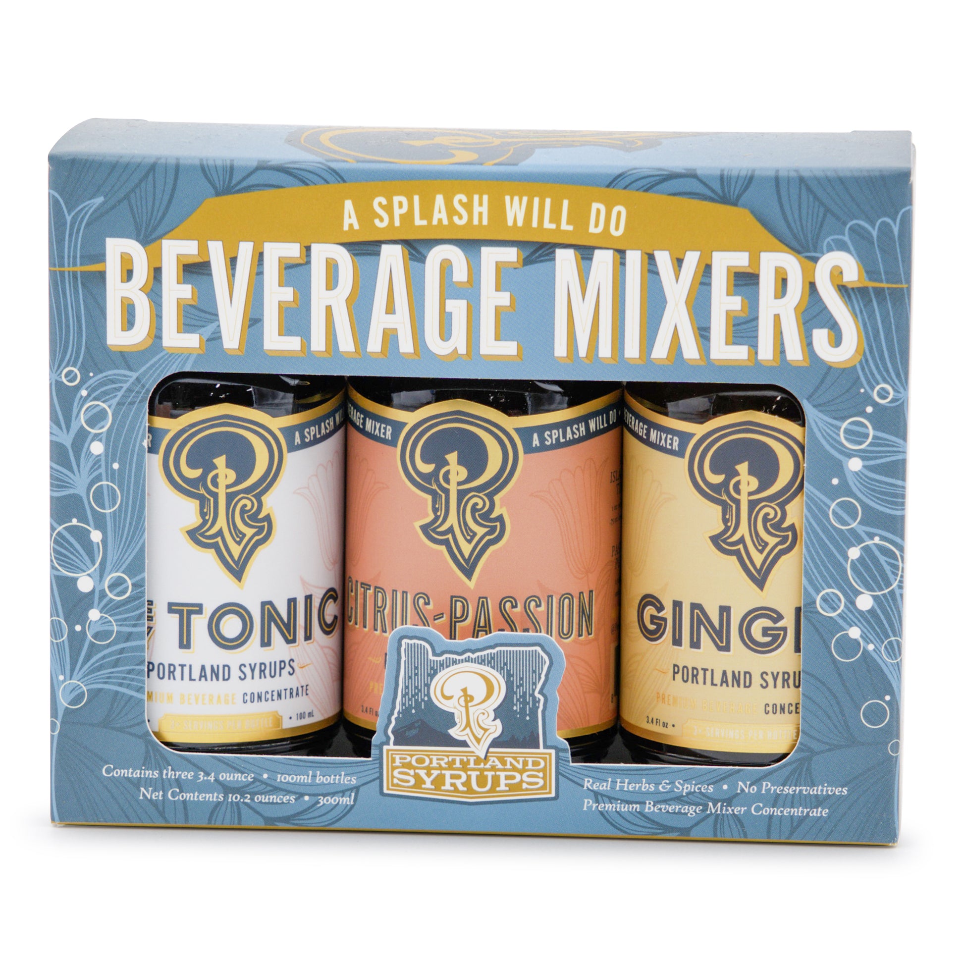 Portland Soda Works Cocktail and Soda Mixers Gift Set