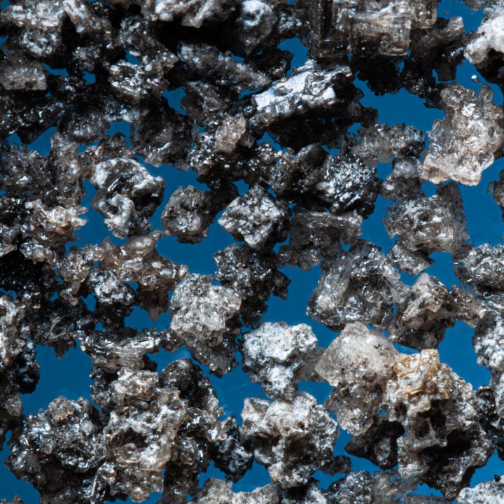 black lava salt macro