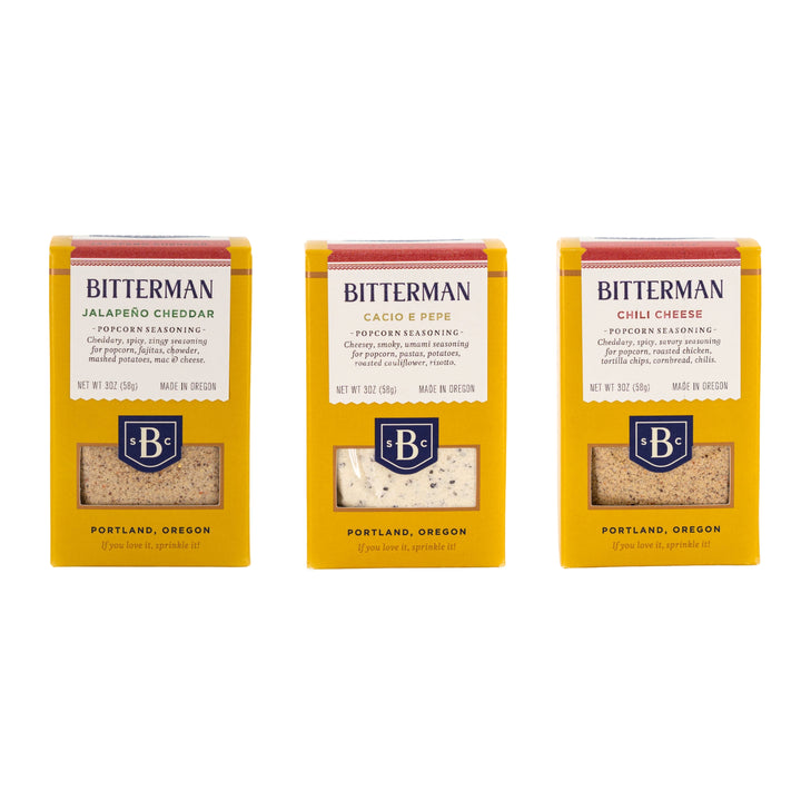 Bitterman's Chips, Dips & Popcorn Salt Trio