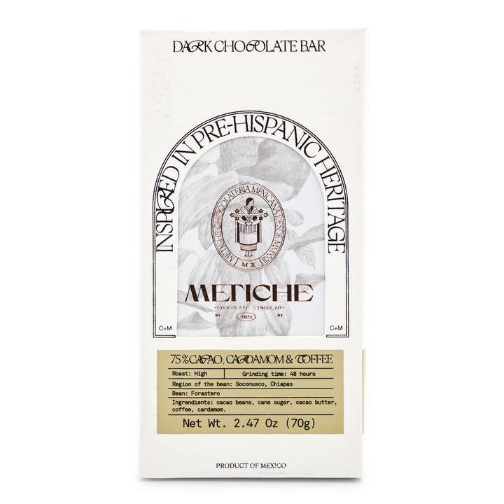 Metiche 75% Dark Chocolate with Coffee and Cardamom