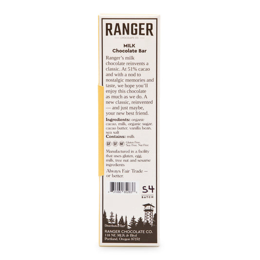 Ranger Milk Chocolate back