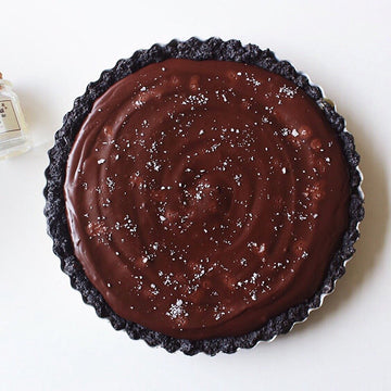 Chocolate Caramel Tart with Bitterman's Fleur de Sel