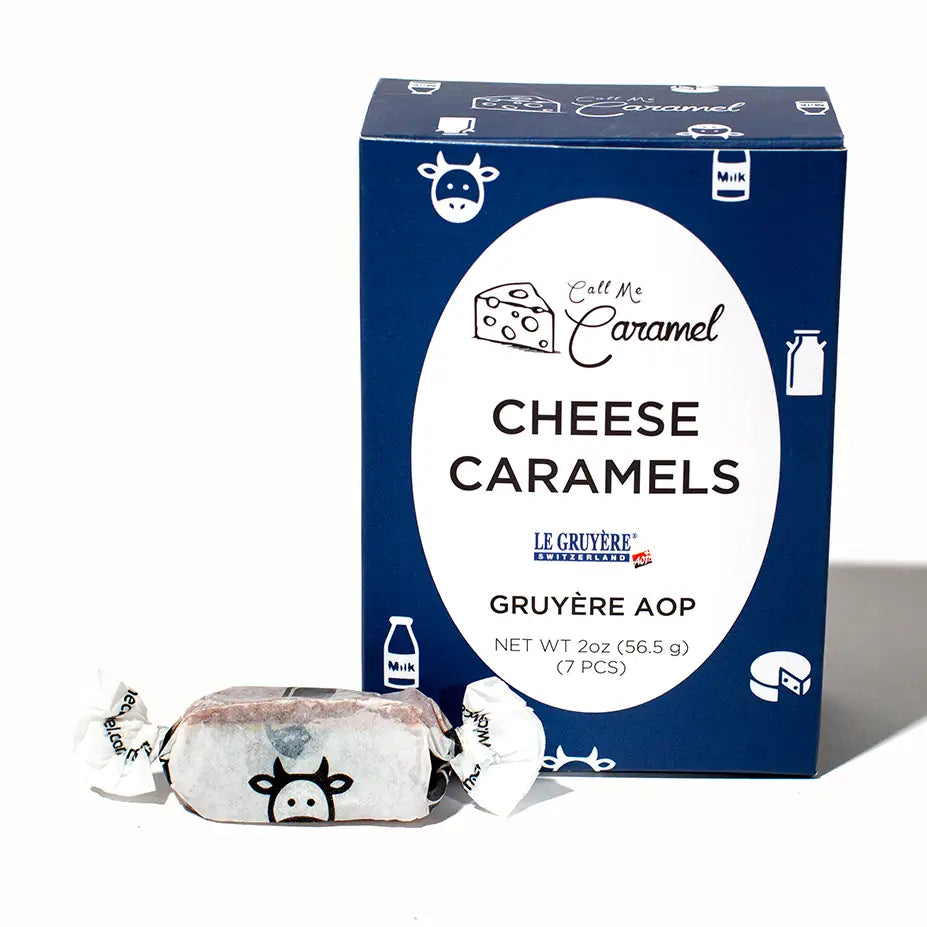 Image of Gruyère AOP Caramel wrapped individually.
