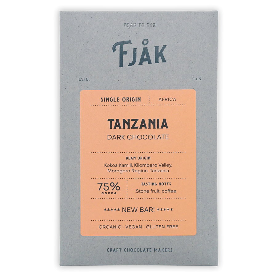 Image of Fjak Tanzania 75% Dark Chocolate