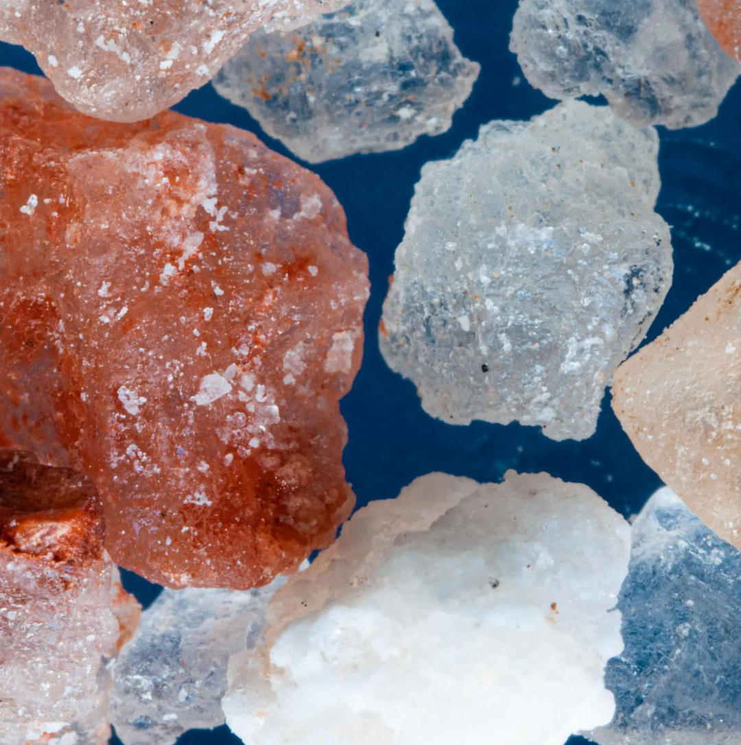 Pink and Blue Rock Salt