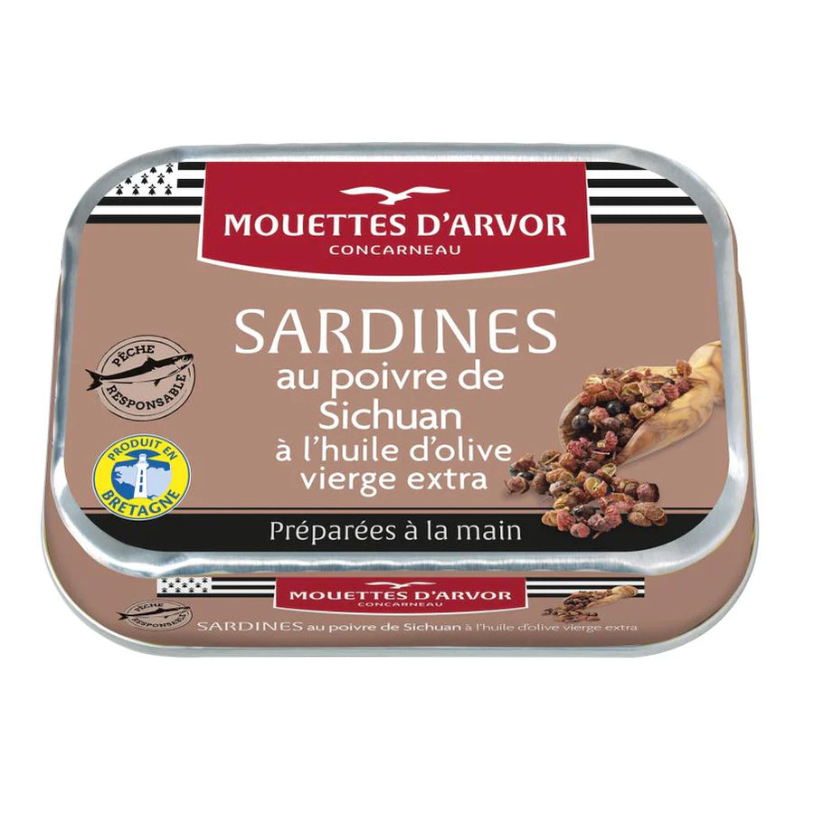Image of Les Mouettes d'Arvor Sardines in EVOO with Sichuan Pepper