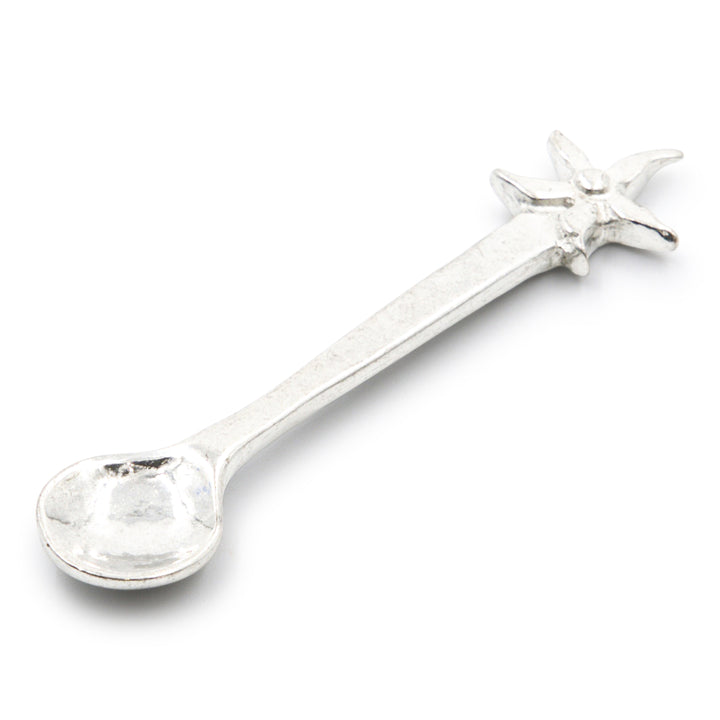 The Meadow Pewter Salt Spoon - Flower Tip