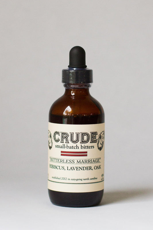 Crude Hibiscus, Lavender, Oak Bitterless Marriage Bitters