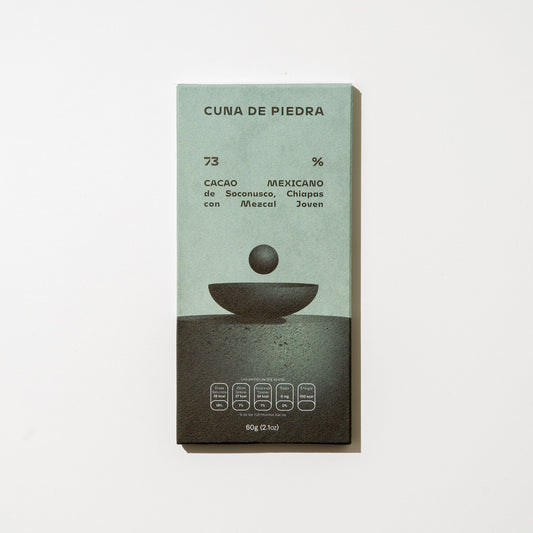 Cuna De Piedra 73% Mexican Dark Chocolate with Mezcal Joven