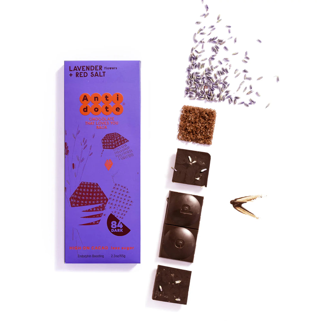 Antidote Dark Chocolate with Lavender and Red Salt