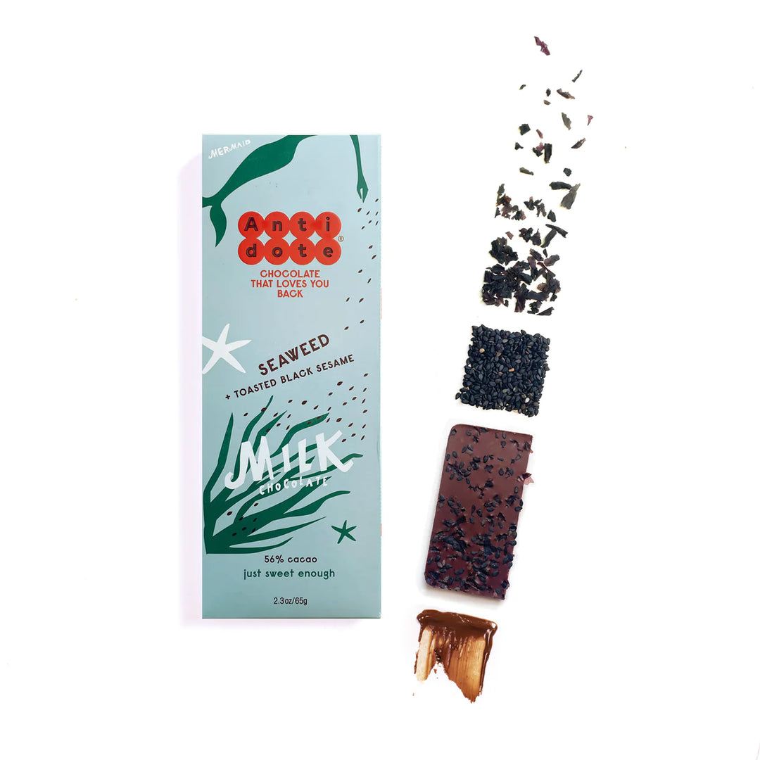 Antidote 56% Milk Chocolate with Black Sesame and Seaweed