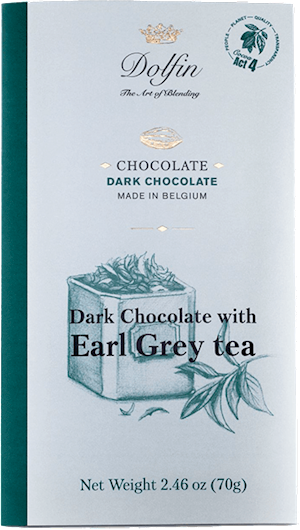 Dolfin 52% Dark Chocolate with Earl Grey Tea